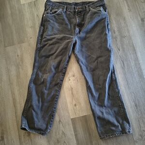 Wrangler Men's Relaxed Fit Black Jeans